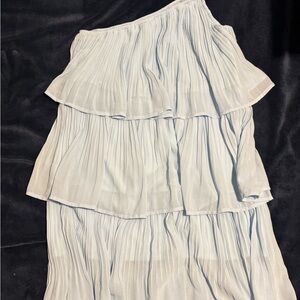 Elegant White Tiered Dress